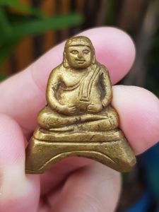 รูปหล่อพระสังกัจจายน์ เนื้อทองเหลือง หล่อหนา (ไม่ทราบที่)