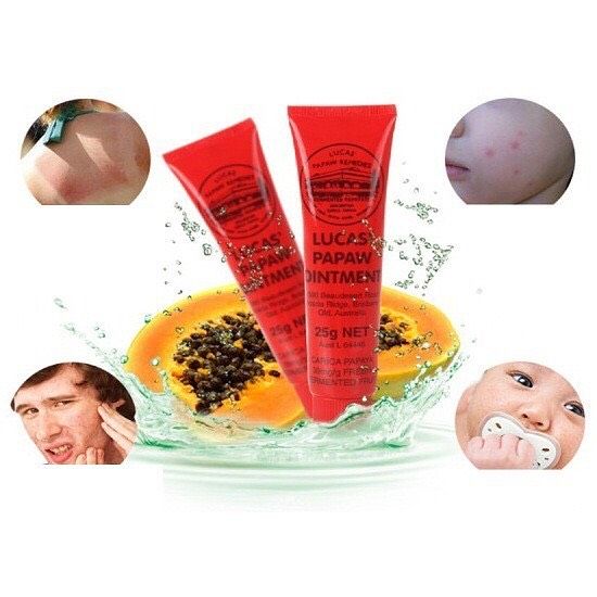 ORIGINAL Lucas Papaw Ointment Cream Salep Pelembab Kulit Bibir Lip Balm Lipbalm 25gr Pawpaw Paw Paw