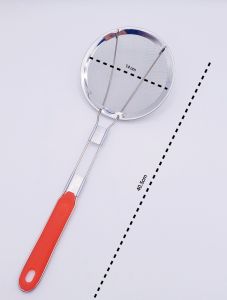 กระชอนด้ามแดงสแตนเลส หลายขนาด