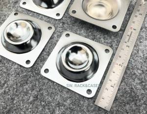 ฐานตู้แร็คล่าง (ราคาต่อแพ็คจำนวน 4 ตัว) ขาแร็คชุบโครเมียมเงา ตีนแร็ค ตีนตู้ อุปกรณ์แร็ค วัสดุเหล็กหนาชุบโครเมียมเงา แข็งแรงได้มาตรฐาน