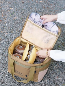 Portable Outdoor Side Table Folding Tray Waterproofs Hiking Backpacking Table PP Texture for Camping Beach Backpacking