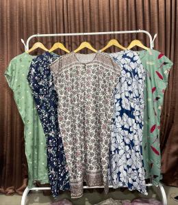Paket Hemat 100rb Dapat 3Pcs Daster Rayon Halus Panjang Busui Selutut
