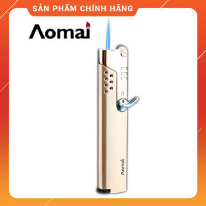Hộp Quẹt Bật Lửa khò gas đá 1 tia cực mạnh Aomai AM-369 có chốt khóa rảnh tay