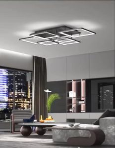 Modern LED Ceiling Chandelier Energy Saving 3 Color Dimmable for Living Room Bedroom【Fast Delivery】