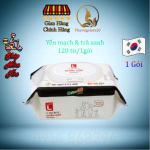 Combo 5 Gói Khăn Ướt Gia Đình Choice L Lotte Hàn Quốc Gói 120 Miếng