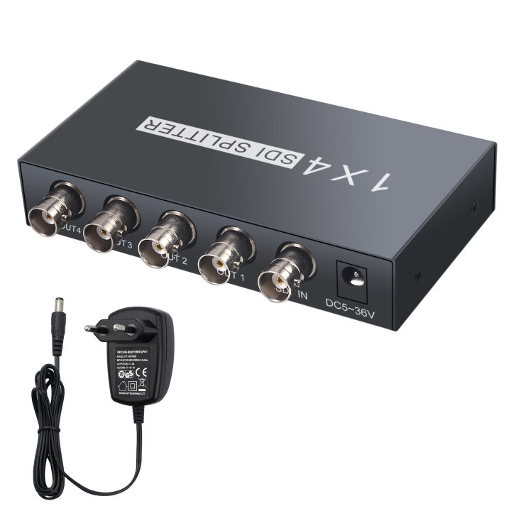 thumbnail image 2 of 1x4 SDI Splitter - 1 Input 4 Output Distribution For HD-SDI 3G-SDI Cameras 2 of 13