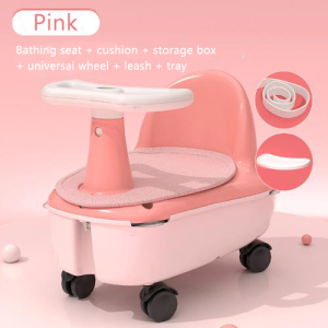 Baby Bathtub Seat for Sit up Infant Toddler Bath Seat Shower Chair with Suction Cups for 6-18 Months