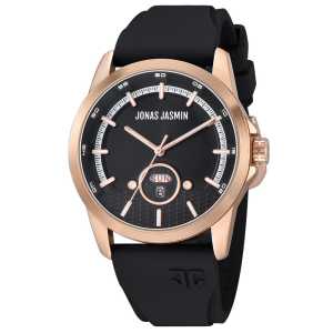 Jam Tangan Jonas Jasmin List Strip HA-858SRA / Jam Tangan Fashion Pria Tali Rubber Diameter 43cm