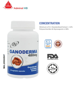 GN Ganoderma Lucidum 480mg (60 capsules) Lingzhi Reishi Mushroom