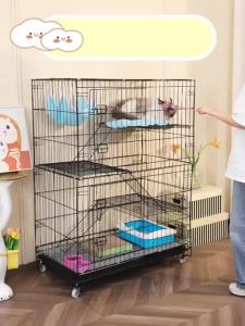 orldog Sangkar Kucing 4 Tingkat Besar Murah Cat Cage Large 3 Level Cat Cage   Cage with Wheels