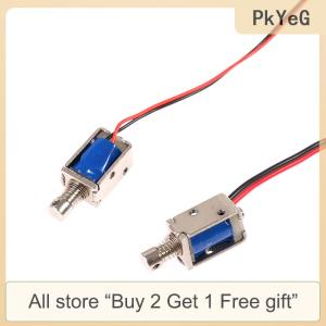 [COD] PkYeG Tool DC 3V 5V 6V 9V 12V Push-Pull Solenoid Through Type Electromagnet Stroke 4mm