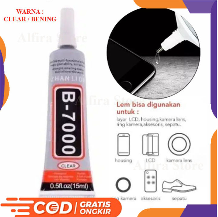 LEM LCD LEM LAYAR HP TOUCHSCREEN ZHANLIDA B-7000 15mL CLEAR BENING LEM TOUCH SCREEN