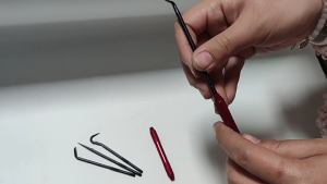 2Pcs Metal Scriber Seal Pick Puller Set O Rings Removers Angle Hook Tip Sealing Rings Picking Hook Group Tool Shaped Puller