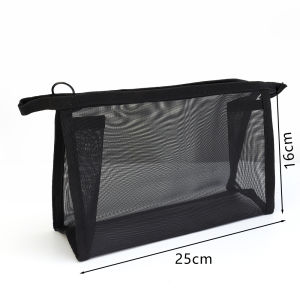 【♡Lovely girls house♡】กระเป๋าเก็บอุปกรณ์จัดระเบียบของในห้องน้ำกระเป๋าเครื่องสำอางค์กระเป๋าใส่ของเดินทางตาข่ายโพลีเอสเตอร์