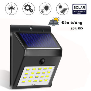 Đèn năng lượng mặt trời 20 led cảm ứng chuyển động dễ sử dụng
