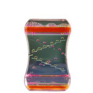 FOUNDTWO Creatived Creative Anxiety Relief Liquid Colorful Hourglass Liquid Timer Relieve Stress Oil Hourglass Dripping Oil Slide Room Ornament Stress Reliever Toys