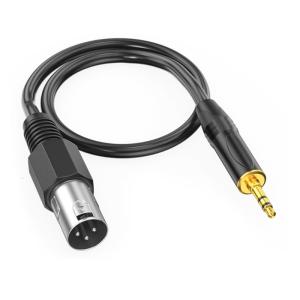 Studio Grade XLRs Male Connectors To 3.5mm Sound Cable Featuring Double Layer Shielding For Clear Signal Transfer