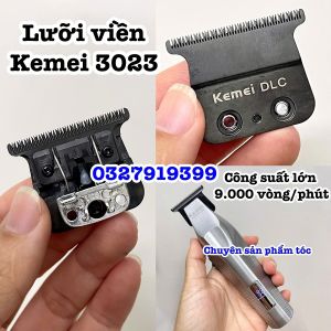 Kemei Lưỡi Tông Đơ Chân Viền KEMEI 3023- VGR 003 Mài Chuốt Mạ DLC Giảm Nóng Lưỡi - Chuyên Sản Phẩm Tóc