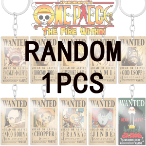 Christmas gifts One Piece Luffy Keychain Wanted Poster Keyrings Zoro Sanji Luffy Nika Car Key Chain Jewelry Creative Metal Pendant Llaveros Gift