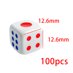 100pcs 13mm Standard Dice Senior Dice 6-Sided Opaque Game Dice For Board Game Family Game Party