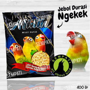 SEMPATI Pakan Burung Lovebird Miltih (Milet Putih) Kemasan Plastik Ebod Jaya PKLBMEJ