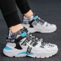 [READY STOCK]. kasut sport lelaki kasut jalan lelaki jogging lelaki sneakers casual Spring tinggi untuk membantu sukan kasut pasang lama versi Korea trend kasut lelaki penambahan tinggi kasut pelajar kasut kanvas kasut putih. 