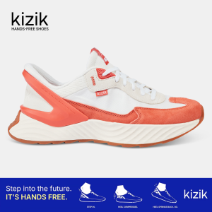 Kizik Monaco White Tigerlily Mens Sneakers