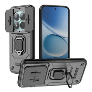[SG] Phone Case for Xiaomi Poco C85 F7 M8 X7 Pro Ultra  / Redmi Note 15 / Redmi 15C K80 K80 Pro Plus Pro+ Turbo 4 4G 5G Cover - Sliding Camera Protector Shockproof Hybrid Armor with Magnetic Ring Kickstand Cover