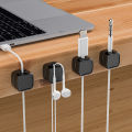 Gratis Semua - Organizer Klip Kabel Magnetic / 3 PCS Cable Holder Set / Penyimpanan Kabel Winder / Bracket Kabel Klip. 