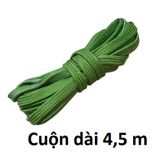 Cuộn Dây Dù Dài 45M Sợi Đan Kép Dày Bản 15 x 3mm