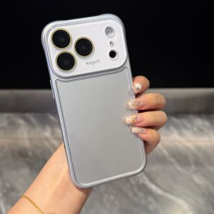 Shockproof Glossy With Lens Protection Case For iPhone 17 16 15 14 13 Pro Max Corner Anti-fall Solid Back Camera Window Cover