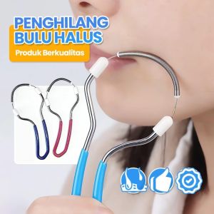 Pencabut Bulu Halus Wajah Spring Facial Epilator Alat Penghilang Bulu Bibir Hidung Portable Hair Remover