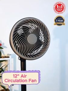 COOL POWER 12" Adjustable Air Circulation Stand Fan Household Living Room Kipas Angin Berdiri 空气循环扇
