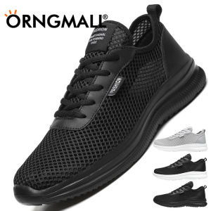 ORNGMALL New Spring Summer Breathable Plus Size 39-48 Men Fashion Sport Sneakers Men Casual Shoes Men Sneakers Suitable Daily Life Casual Sport Street All-match