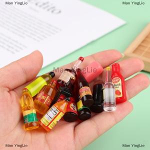 [COD] Man YingLie 5pcs Miniature Dollhouse Kitchen Condiment Oil Vinegar Soy Sauce Detergent Model