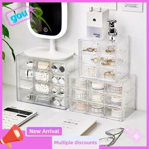 gou Tổ Chức Đồ Trang Sức Tổ Chức Máy Tính Để Bàn Lưu Trữ Hộp Ngăn Kéo Loại Trong Suốt Kệ Văn Phòng Phẩm Tóc Trang Trí Hộp Có Thể được Xếp Chồng Lên Nhau Ban