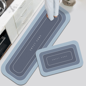 Kitchen Mat and Bathroom Floor Mat / Kitchen Carpet Anti-Slip /Water Absorption and Oil Absorption Kitchen Rugs/ Bathroom Mat / Entrance Door Mat / kitchen Floor Mat