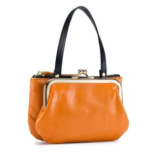Royal Bagger Coin Purse for Women Genuine Cow Leather Ladies Vintage Shoulder Bag Large Capacity Handbag Clutch Purse 2007