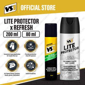 VS1 Lite Protector 200ml + Refresh Spray 80ml Rider Kit | Motorcycle Protector Spray | Plastic Protector