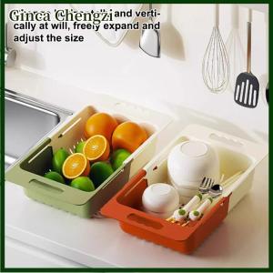 Ginca Nhà bếp có thể mở rộng trên bồn rửa mở rộng cống Giỏ đa chức năng Caddy không đục lỗ cống chủ