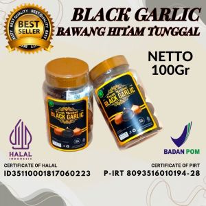 Bawang Hitam Tunggal Fermentasi Alami – Black Garlic Herbal untuk Daya Tahan Tubuh