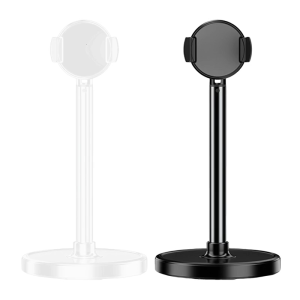 360 Degree Desktop Mobile Phone Holder ABS Aluminum Construction With Antislip Grip And Vertical Horizontal Rotation