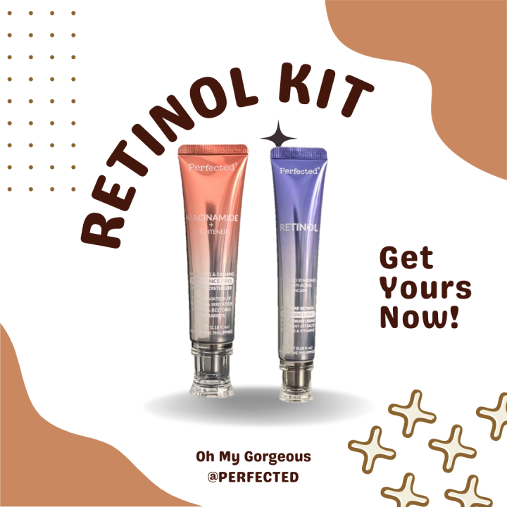 Perfected Retinol Beginner's Kit | Niacinamide Moisturizer + Retinol ...