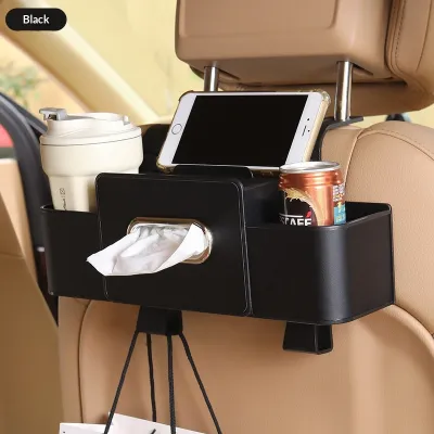VINTLOOK Hộp đựng đồ đa năng cho ghế sau xe hơi có khay đựng cốc và thiết kế treo tiện lợi