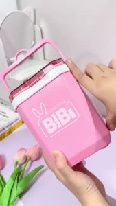 [MÀU NGẪU NHIÊN] Bình Vuông BIBI 1.2L  Thùng Đá Nhựa Mini Nắp Trong. Kiểu Dáng Sang Trọng Bắt Mắt HOT 2024