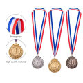 3Pcs/Set Gold Silver Bronze Award Medals Winner Medals All Sports Medal with Ribbon. 