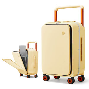 Mixi TSA Password Wide-Side Front Travel Trolley Luggage (20/24") KM9275