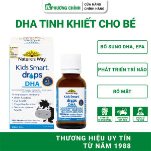 DHA Drops Natures Way Kids Smart Drops DHA Hỗ Trợ Bé Phát Triển Não Bộ & Thị Giác 20ml