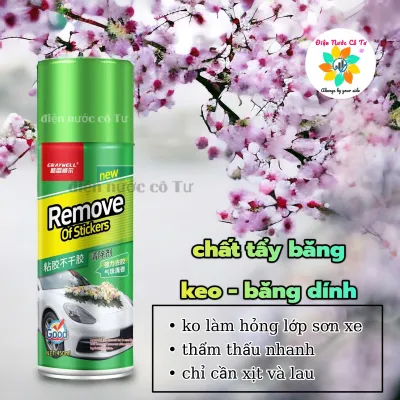 Chai Xịt Tẩy Keo Remove Of Stickers 450ml – Tẩy Vết Băng Dính Siêu Hiệu Quả