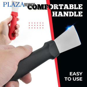 SCRAPER KAPE PENGKIKIS SPATULA PEMBERSIH KERAK BAHAN STAINLESS LURUS